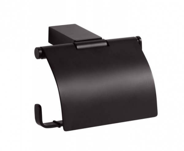 Держатель для туалетной бумаги с крышкой Bemeta Nero 135012010