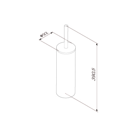 Стойка с туалетной щеткой Am.Pm Sense L A7433500