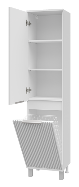 Пенал с бельевой корзиной Brevita Enfida 40 ENF-05040-010БкL