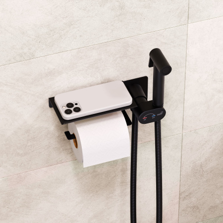 Гигиенический душ со смесителем RGW SP-221 B 581408221-04 черный матовый