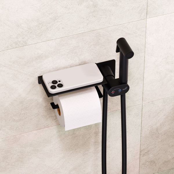 Гигиенический душ со смесителем RGW SP-221 B 581408221-04 черный матовый