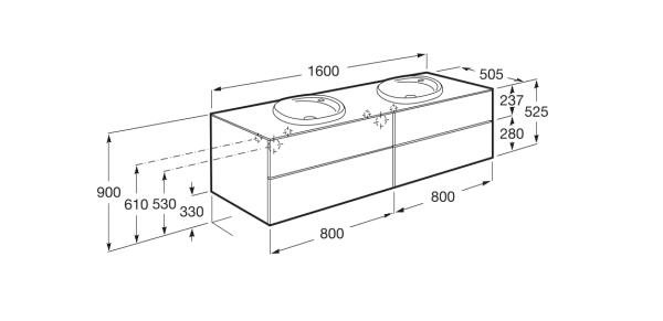 Тумба под раковину Roca Beyond 851419402