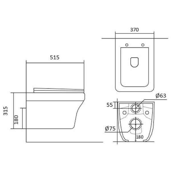 Комплект унитаза с инсталляцией  SET AQUATEK АМАДЕО