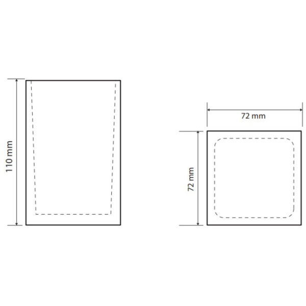 Стакан для зубных щеток Bemeta Vista 120111026-104 белый