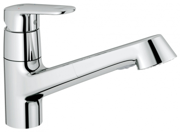 Смеситель для кухни Grohe  Europlus с выдвижной лейкой 32942 002 (32942002)