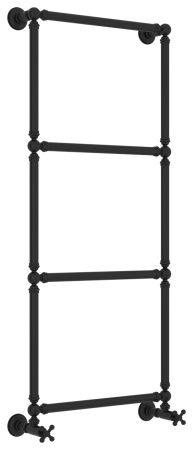 Полотенцесушитель Водяной Сунержа Ренессанс 1304 (126х50) Матовый Черный 31-0280-1250