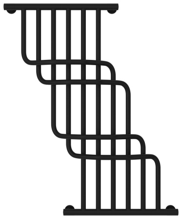 Полотенцесушитель Водяной Сунержа Нега (100х85) Матовый Черный 31-0225-1085