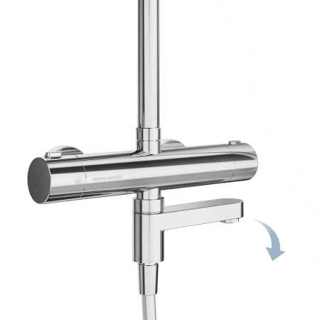 Душевая система с изливом Kerama Marazzi Fonte FO.302.KM.CR хром
