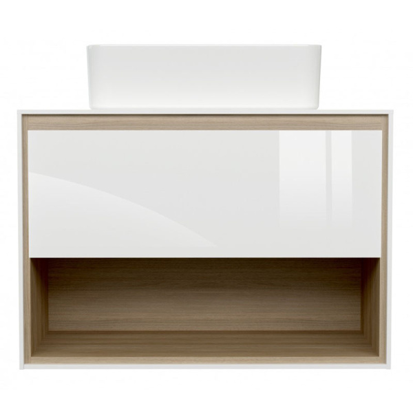 Тумба Cersanit LOUNA 80 со столешницей SP-SZ-LOU80-BL/Wh