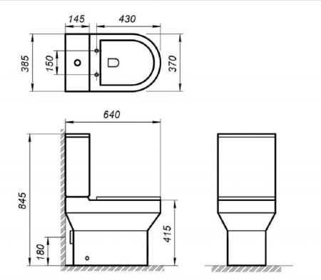 Унитаз напольный безободковый BelBagno NORMA BB339CPR