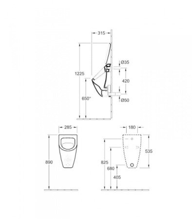 Писсуар Villeroy&Boch Subway 75130101