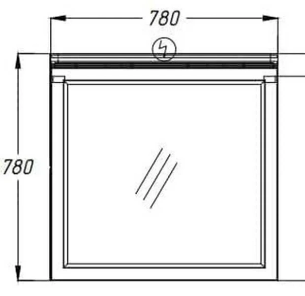 Зеркало Opadiris Мираж 80 Z0000006875  светлый орех