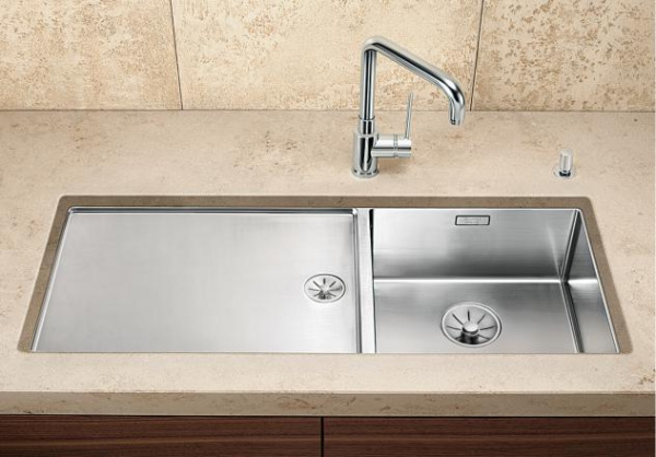 Кухонная мойка Blanco Claron 400/550-T-U (чаша слева) 521601