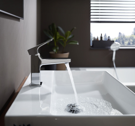 Смеситель для раковины с донным клапаном Push-Open Hansgrohe Metropol 32500000 хром