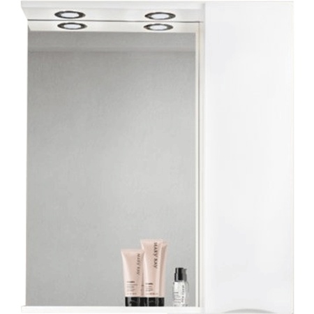Зеркало-шкаф BelBagno MARINO-SPC-800/750-1A-BL-P-R Bianco Lucido