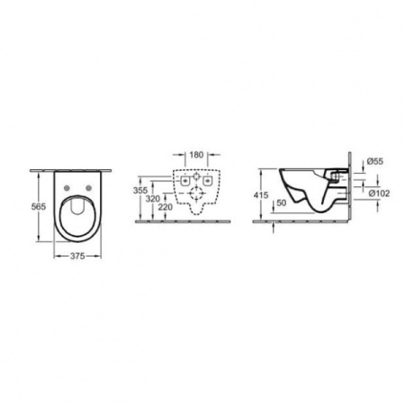 Унитаз подвесной Villeroy & Boch Subway 2.0  5614R001