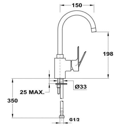 Смеситель для раковины Mofem Trend-Art 2 150-1663-03/1463-03