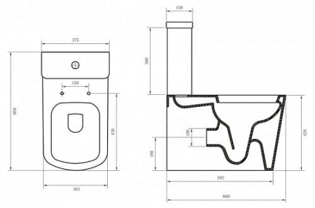 Унитаз BelBagno Albano BB120CP