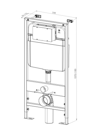Комплект унитаза с инсталляцией D&K DS1391606