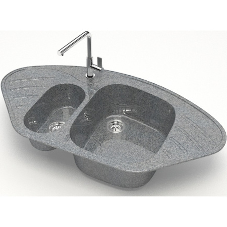 Кухонная мойка Marrbaxx Аделис Z23 Z023Q008 темно-серый