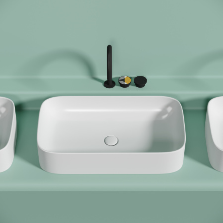 Раковина накладная (70,5х38) Ceramica Nova ELEMENT CN6054MW матовая