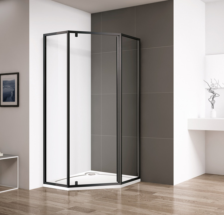 Душевой уголок (90х90) CEZARES ECO ECO-O-P-1-90-C-NERO