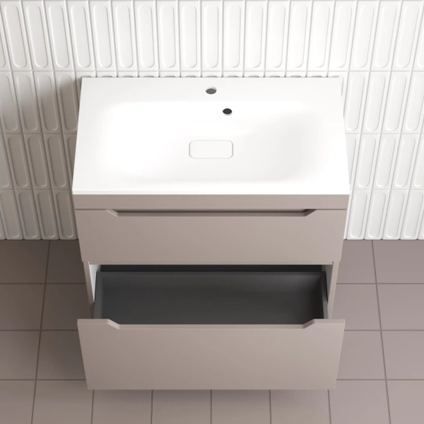 Тумба напольная без раковины 80 см Style Line Остин ЛС-00002398 тауп матовый