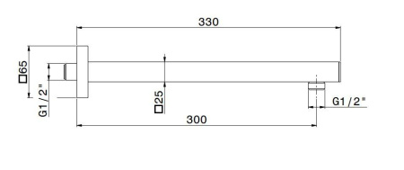 Душевой кронштейн Kerama Marazzi Futura 27672KM.21.018