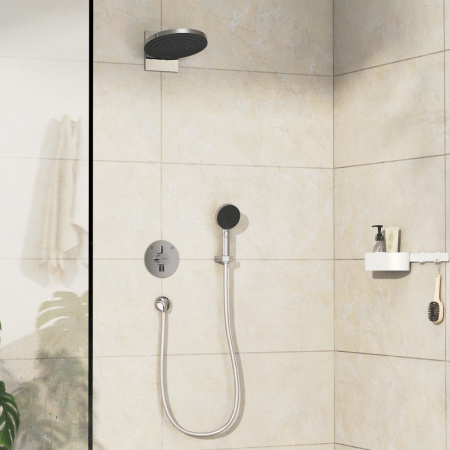 Смеситель для ванны на 2 потребителя Hansgrohe DuoTurn S 75418000 хром