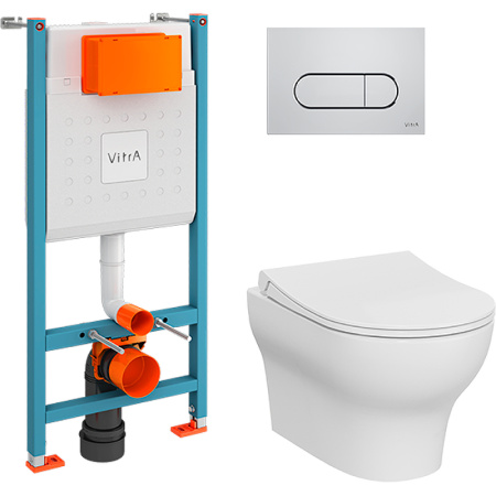 Инсталляция с унитазом Vitra Zentrum Round 9879B003-7200