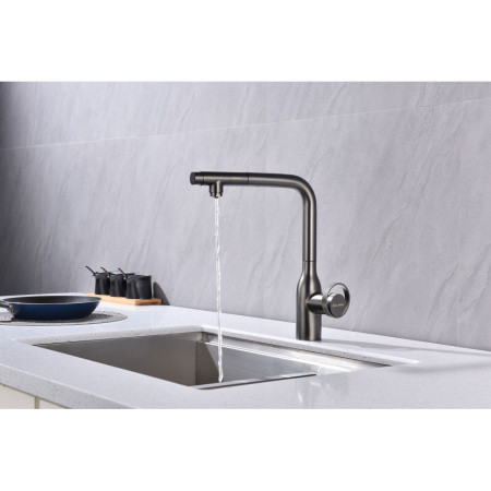 Смеситель для кухни с подключением к фильтру  Paulmark Urban Ur213104-B