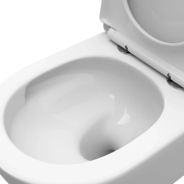 Унитаз подвесной BelBagno Uno BB5177CH-TOR/SC безободковый, торнадо, с сиденьем микролифт, белый