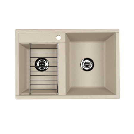 Кухонная мойка Aquaton Делия 78 DBL 1A723132DE290 шампань