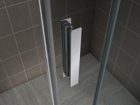 Душевая дверь (120х200) ABBER Komfort AG90120 хром, раздвижная