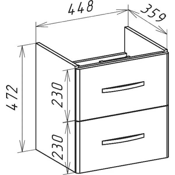 Тумба под раковину Bellezza Рокко 50 4633706000010
