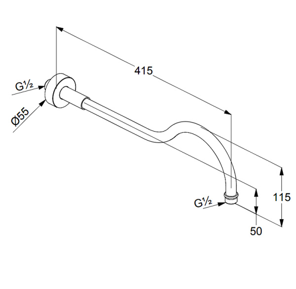 Душевой кронштейн Kludi Adlon/1926 2751445