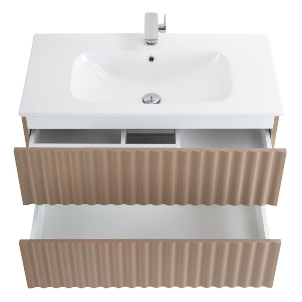 База под раковину Art&Max Еlegant AM-ELEGANT-1000-2C-SO-CM-LED Капучино матовый