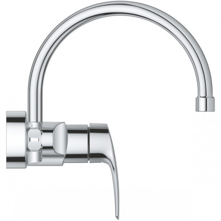 Смеситель для кухни grohe eurosmart new с высоким изливом хром 33202002 сборка