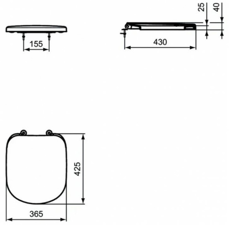 Крышка-сиденье Ideal Standard Tempo T679201