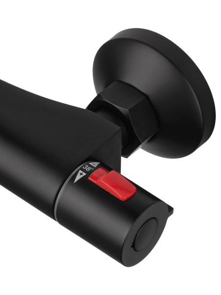 Смеситель для душа с термостатом WONZON & WOGHAND INN 5, черный матовый WW-B1005-A-MB