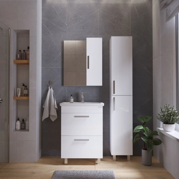 Тумба напольная Grossman НЕО-70 см 107013-1K белая на ножках