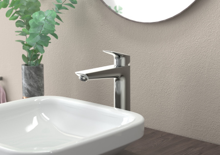 Смеситель для раковины с донным клапаном Hansgrohe Logis 71090000 хром