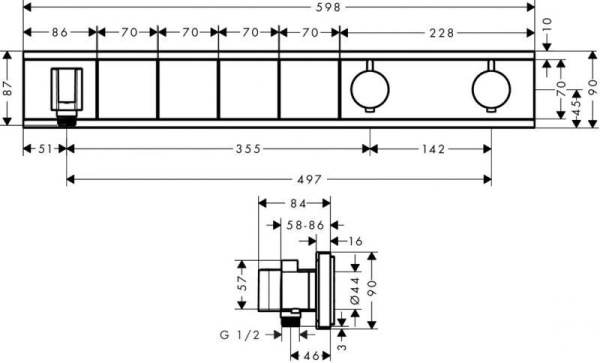 Смеситель Hansgrohe RainSelect 15357000