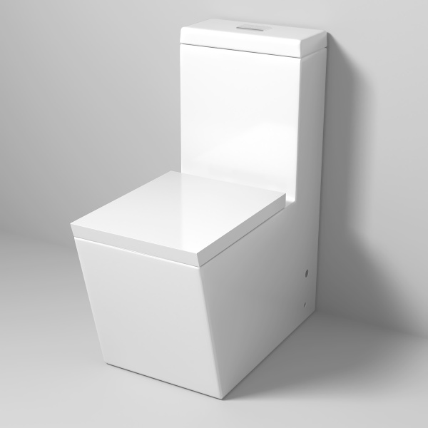 Унитаз напольный безободковый Grossman Cristal GR-4493 с сиденьем микролифт