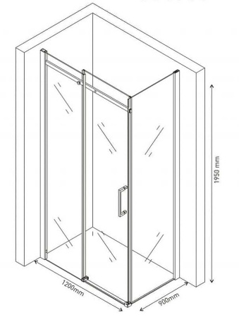 Душевой уголок Berges Wasserhaus Melita (120х90) 061018