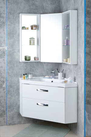 Зеркальный шкаф Aquaton Кантара дуб полярный 1A205802ANW70