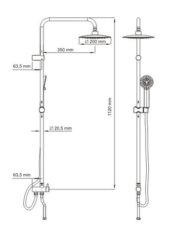 Душевой гарнитур WasserKraft A027