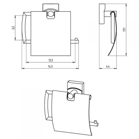 Держатель туалетной бумаги Novaservis Metalia 12 0238.0