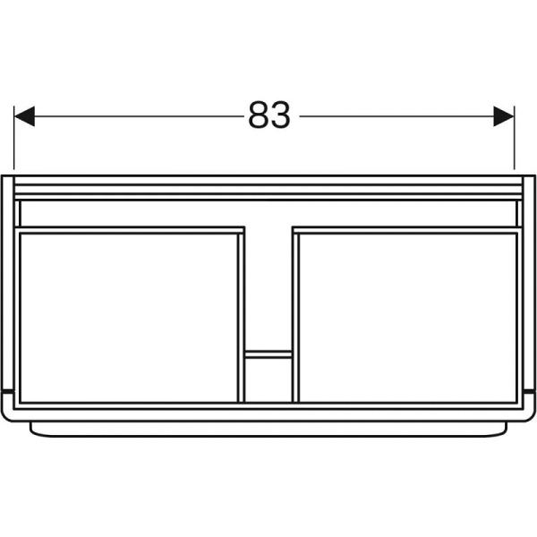 Тумба под раковину Geberit myDay 824101000+125400600