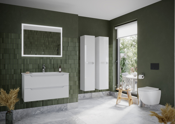 Тумба под раковину Sancos  Norma 2.0 NR2.090W белый глянец